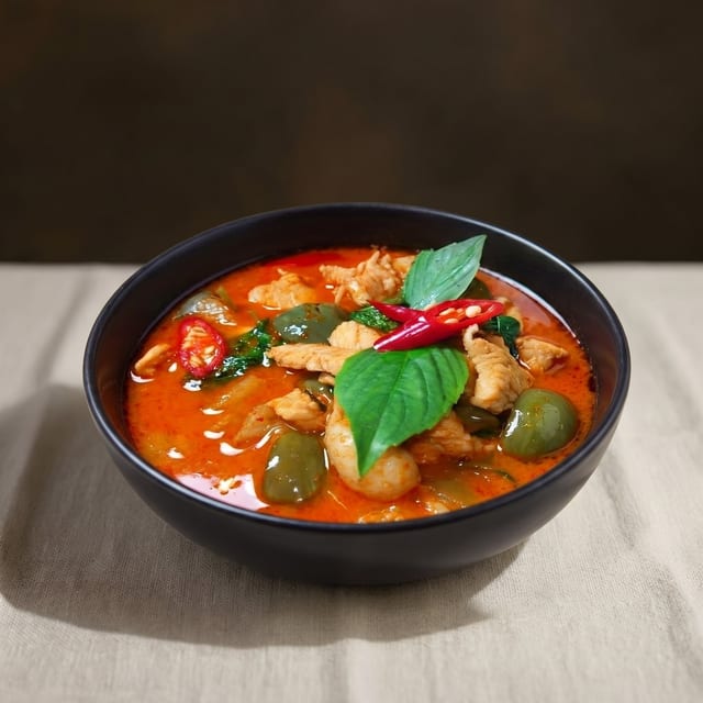 (L) Panang Curry.